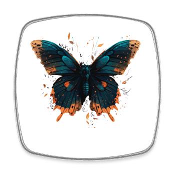 Butterfly Image - Square fridge magnet - white - Front