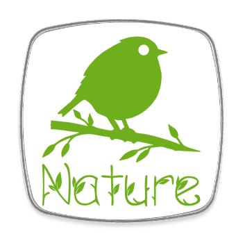 Nature is waking up - Square fridge magnet - white - Front