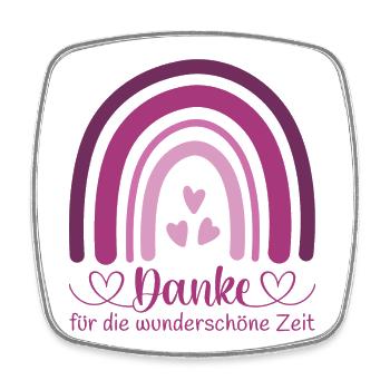 Danke für die wunderschöne Zeit - Viereckiger Kühlschrankmagnet - Weiß - Vorne