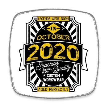 2020 OCTOBER - Magnet carré - blanc - Devant