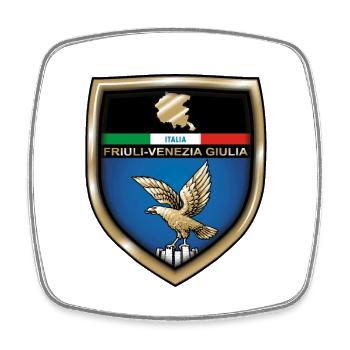 Friuli Venezia Giulia - Square fridge magnet - white - Front