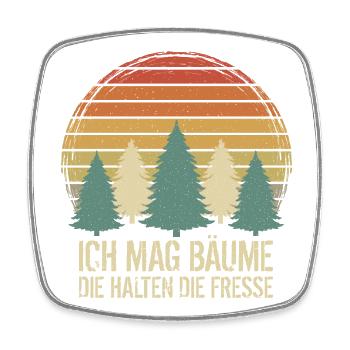 Wandern - Viereckiger Kühlschrankmagnet - Weiß - Vorne