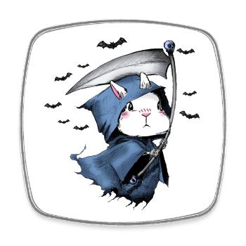 Halloween, Party, Halloween - Viereckiger Kühlschrankmagnet - Weiß - Vorne