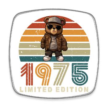 Édition limitée anniversaire 1975 année Millésime - Magnet carré - blanc - Devant