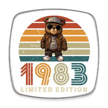 1983 Limited Edition Geburtstag Vintage Retro - Viereckiger Kühlschrankmagnet - Weiß - Vorne