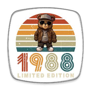 1988 Limited Edition Birthday - Square fridge magnet - white - Front