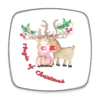 Magie de Noël - Magnet carré - blanc - Devant