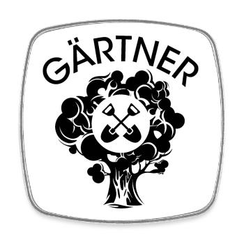 Gärtner Werkzeug Baum Symbol Garten Schaufel icon - Viereckiger Kühlschrankmagnet - Weiß - Vorne