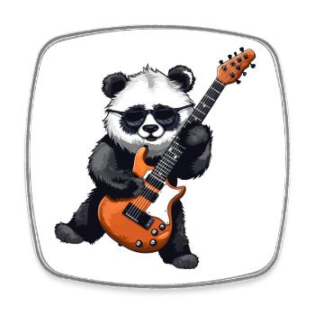 guitare, guitariste, jouer de la guitare - Magnet carré - blanc - Devant