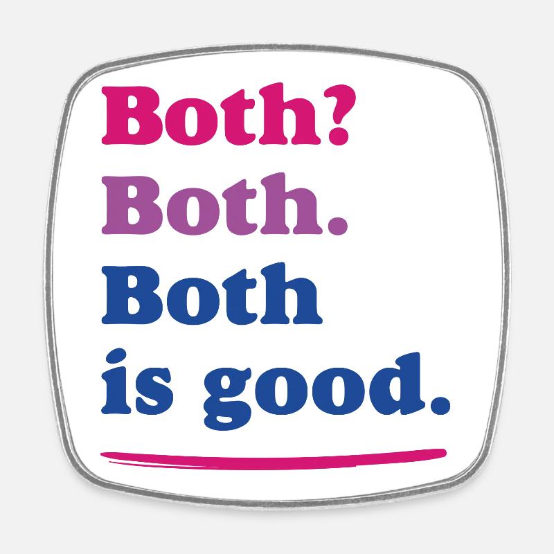 LGBTQ Pride Month – Bisexual Pride - Square fridge magnet - white