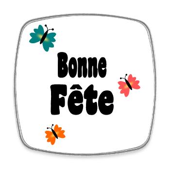 GRANNY. GRANDMA. MOTHER'S DAY. HAPPY BIRTHDAY MAMI - Square fridge magnet - white - Front