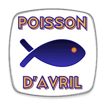 April fool - Square fridge magnet - white - Front