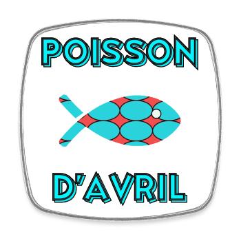 APRIL FOOL - Square fridge magnet - white - Front