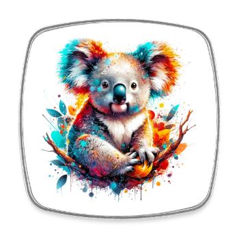 Koala - Magnet carré - blanc - Devant