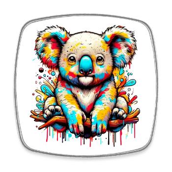Koala - Viereckiger Kühlschrankmagnet - Weiß - Vorne