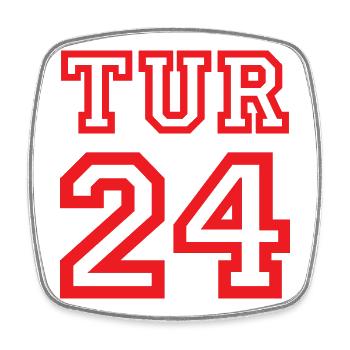 Turkey Türkei Turkiye - Square fridge magnet - white - Front