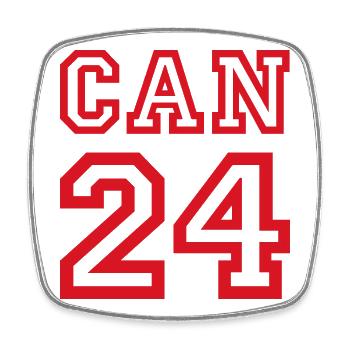 Canada Kanada - Viereckiger Kühlschrankmagnet - Weiß - Vorne