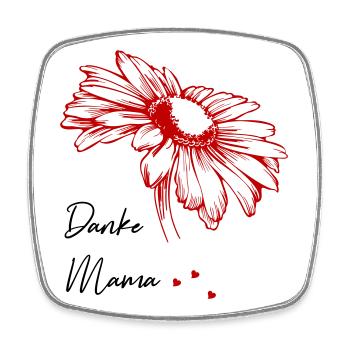 Mother's Day Thank You Mom - Square fridge magnet - white - Front