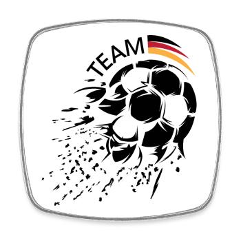 Soccer Team Germany Ball Explosion Logo icon - Square fridge magnet - white - Front