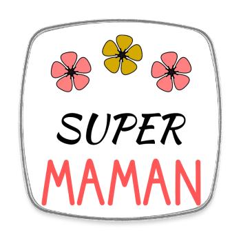 MOM. MOTHER'S DAY - Square fridge magnet - white - Front