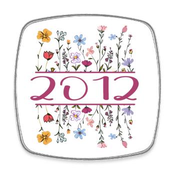 2012 Legendär Seit 2012 Geburtstag 2012 Frauen - Viereckiger Kühlschrankmagnet - Weiß - Vorne