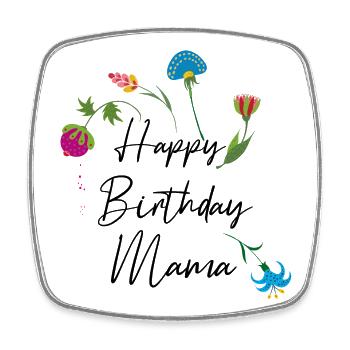 Joyeux anniversaire maman - Magnet carré - blanc - Devant