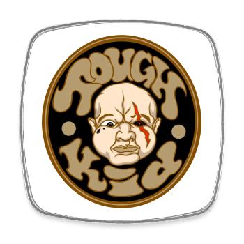 Tough Kid - Square fridge magnet - white - Front