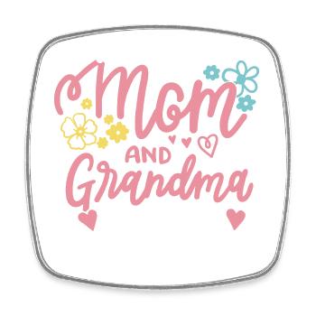 Muttertag für Mama und Oma - Viereckiger Kühlschrankmagnet - Weiß - Vorne