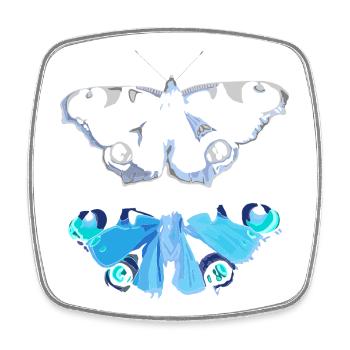 fall out of character - Square fridge magnet - white - Front