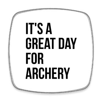 Archery - Square fridge magnet - white - Front