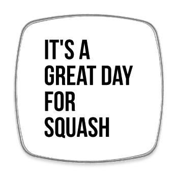 Squash - Square fridge magnet - white - Front