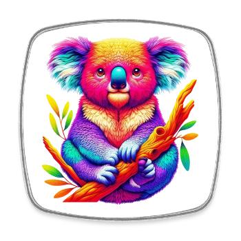 Koala - Magnet carré - blanc - Devant