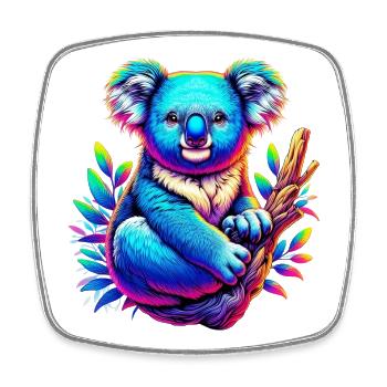 Koala - Square fridge magnet - white - Front