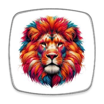 Lion - Square fridge magnet - white - Front