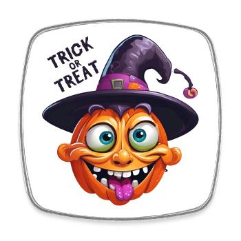 Halloween, Celebrate Halloween, Happy Halloween - Square fridge magnet - white - Front