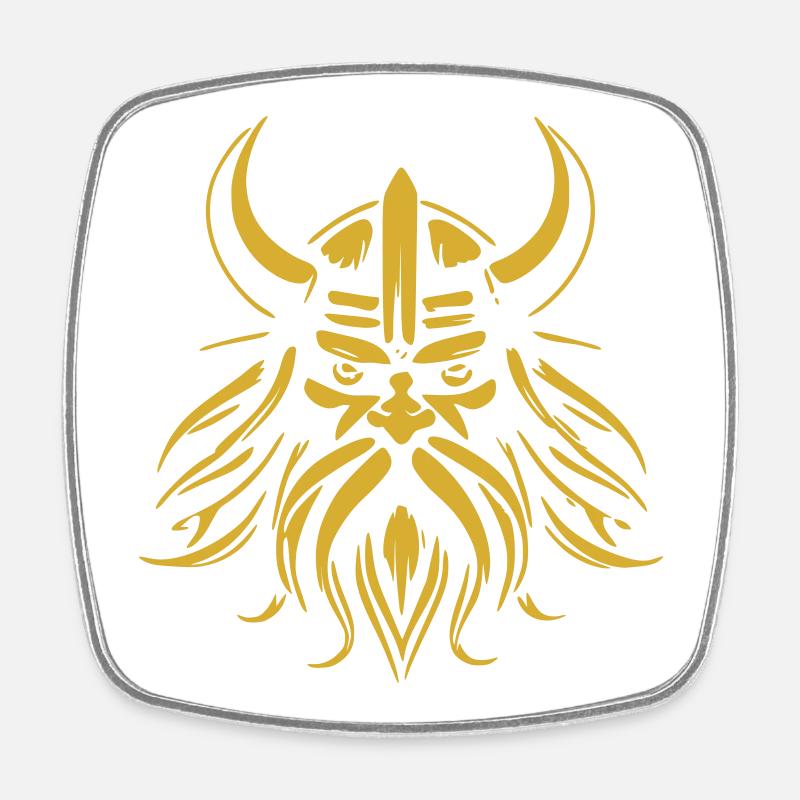 viking - Square fridge magnet - white