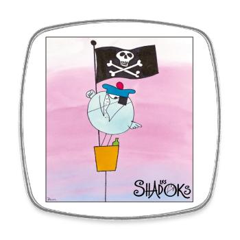 The Shadok Sailor - Square fridge magnet - white - Front