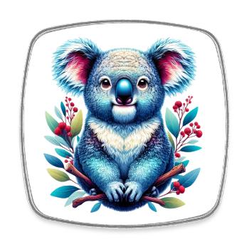 Koala - Square fridge magnet - white - Front