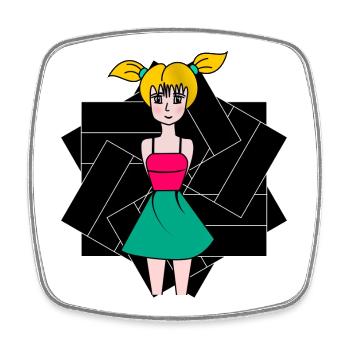 anniversary. Anniversary Decade. humor. funny - Square fridge magnet - white - Front