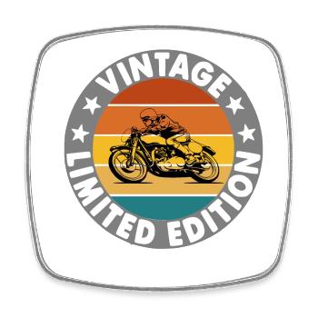 Vintage - Magnet carré - blanc - Devant