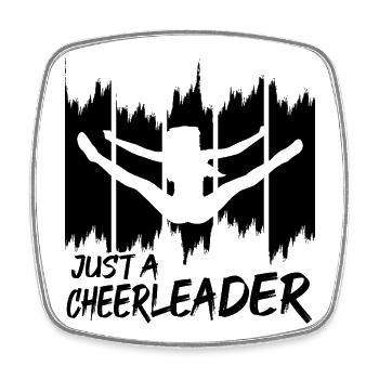 Cheerleader - Square fridge magnet - white - Front