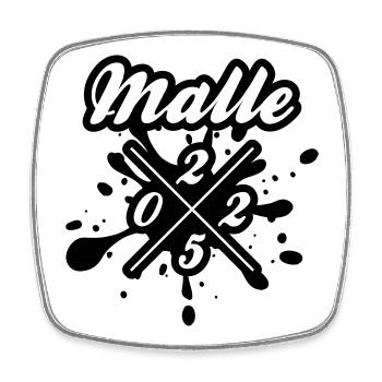Malle 2025 Mallorca - Viereckiger Kühlschrankmagnet - Weiß - Vorne