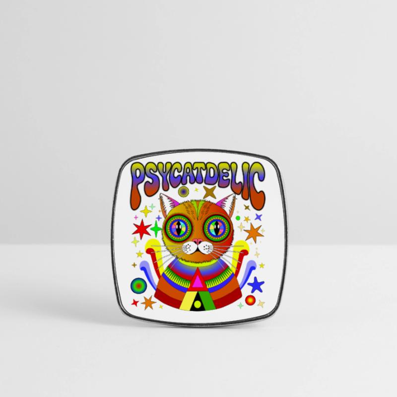 PSYCATDELIC Magnet carré