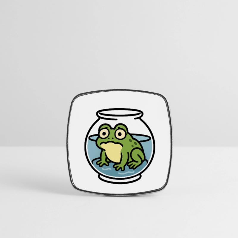 Grenouille dans un bol Magnet carré