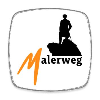 Malerweg Elbsandsteingebirge Sächsische Schweiz - Viereckiger Kühlschrankmagnet - Weiß - Vorne