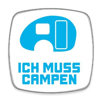 Caravan campen Fan Wohnwagen Hobby Urlaub Rentner - Viereckiger Kühlschrankmagnet - Weiß - Vorne