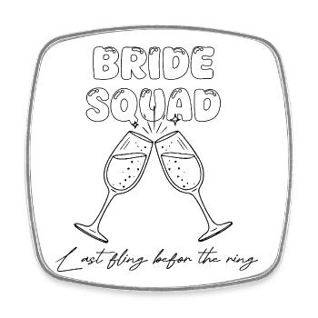 Bride Squad - Last fling befor the ring - Viereckiger Kühlschrankmagnet - Weiß - Vorne