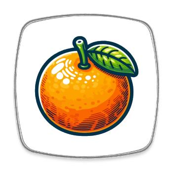 Orangeau Naturel Illustration - Magnet carré - blanc - Devant