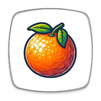 Vintage Farm Citrus Illustration - Square fridge magnet - white - Front