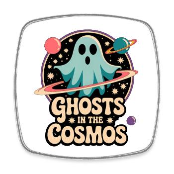 Fantômes dans le cosmos Conception de l’espace - Magnet carré - blanc - Devant